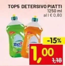 Centro Commerciale Discount Top5 detersivo piatti offerta