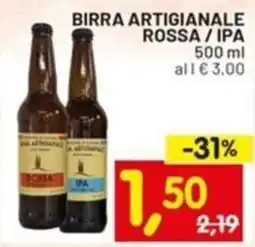 Centro Commerciale Discount Birra artigianale rossa/IPA offerta