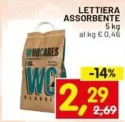 Centro Commerciale Discount Lettiera assorbente offerta