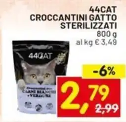 Centro Commerciale Discount 44cat croccantini gatto sterilizzati offerta