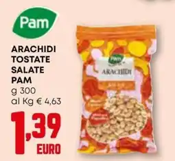 Kanguro Arachidi tostate salate PAM offerta