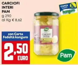 Kanguro Carta carciofi interi PAM offerta