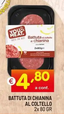 Centro Commerciale Discount Battuta di chianina al coltello offerta