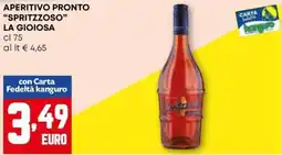 Kanguro Aperitivo pronto "spritzzoso" LA GIOIOSA offerta