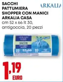 Kanguro Sacchi pattumiera shopper con manici ARKALIA CASA offerta