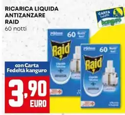 Kanguro Ricarica liquida antizanzare RAID 60 notti offerta