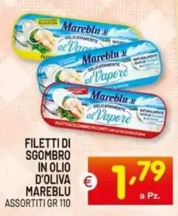 Centro Commerciale Discount Filetti di sgombro in olio d'oliva MAREBLU offerta