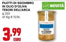 Kanguro Filetti di sgombro in olio d'oliva TESORI DELL'ARCA offerta