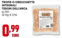 Kanguro Trofie o orecchiette integrali TESORI DELL'ARCA offerta