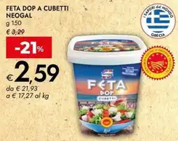 Bennet Feta dop a cubetti NEOGAL offerta