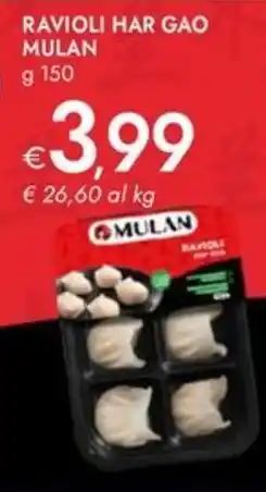 Bennet Ravioli har gao MULAN offerta