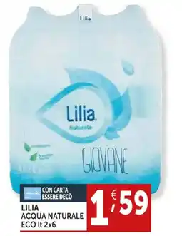 Deco Supermercati Lilia acqua naturale eco offerta