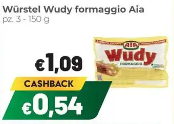 Coop Würstel Wudy formaggio Aia offerta