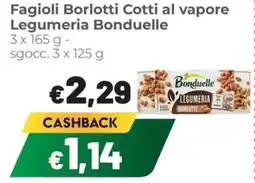 Coop Fagioli Borlotti Cotti al vapore Legumeria Bonduelle offerta