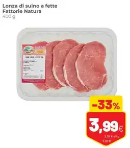 Coop Lonza di suino a fette Fattorie Natura offerta