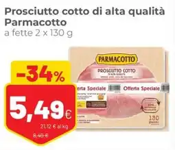 Coop Prosciutto cotto di alta qualità Parmacotto a fette offerta