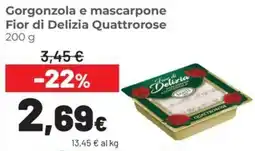 Coop Gorgonzola e mascarpone Fior di Delizia Quattrorose offerta