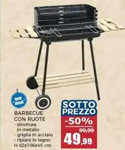 Happy Casa Barbecue con ruote offerta