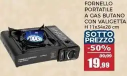 Happy Casa Fornello portatile a gas butano con valigetta offerta