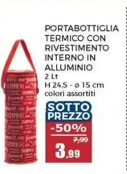 Happy Casa Portabottiglia termico con rivestimento interno in alluminio offerta