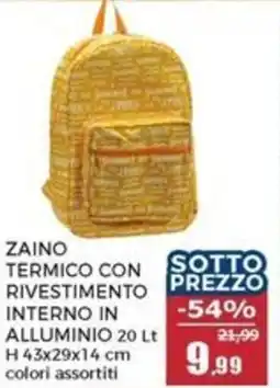 Happy Casa Zaino termico con rivestimento interno in alluminio offerta