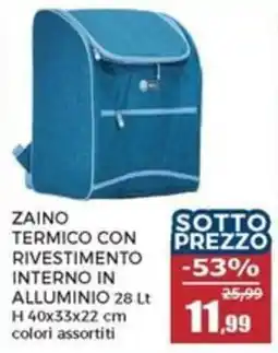 Happy Casa Zaino termico con rivestimento interno in alluminio offerta