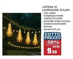 Happy Casa Catena 10 lampadine solari offerta