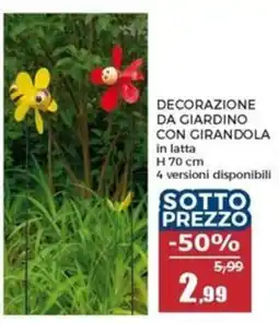 Happy Casa Decorazione da giardino con girandola offerta