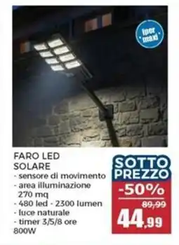 Happy Casa Faro LED solare offerta