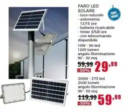 Happy Casa Faro LED solare offerta