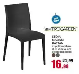 Happy Casa Progarden sedia madam rattan offerta