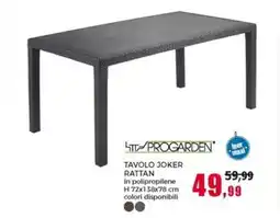Happy Casa Progarden tavolo joker rattan offerta