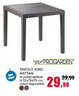 Happy Casa Progarden tavolo king rattan offerta