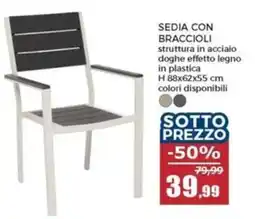 Happy Casa Sedia con braccioli offerta