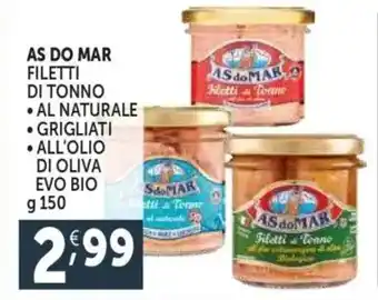 Deco Supermercati As do mar filetti di tonno offerta