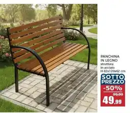 Happy Casa Panchina in legno offerta