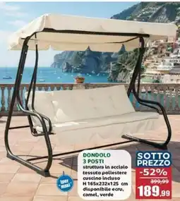 Happy Casa Dondolo 3 posti offerta
