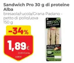 Coop Sandwich Pro 30 g di proteine Alba offerta