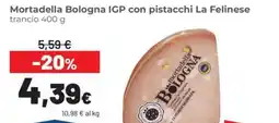 Coop Mortadella Bologna IGP con pistacchi La Felinese offerta
