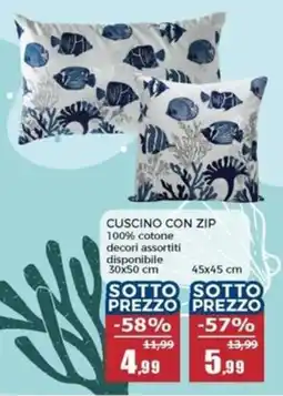 Happy Casa Cuscino con zip offerta