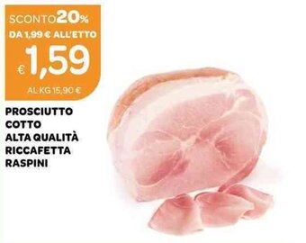Ekom Prosciutto Cotto Alta Qualità Riccafetta Raspini offerta