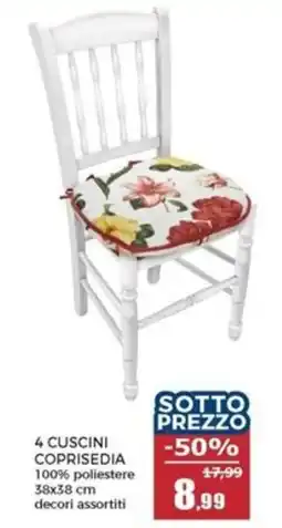 Happy Casa 4 cuscini coprisedia offerta