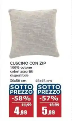 Happy Casa Cuscino con zip offerta