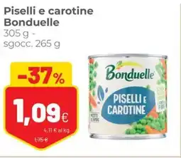 Coop Piselli e carotine Bonduelle offerta