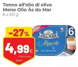 Coop Tonno all'olio di oliva Meno Olio Às do Mar offerta