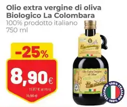 Coop Olio extra vergine di oliva Biologico La Colombara offerta
