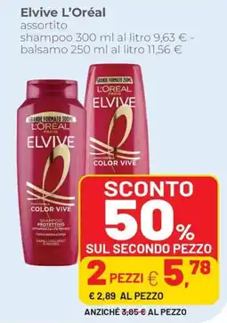 Coop Elvive L'Oréal offerta