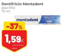 Coop Dentifricio Mentadent offerta