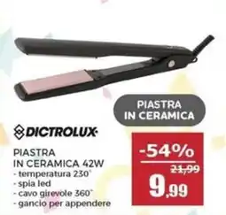 Happy Casa Dictrolux piastra in ceramica 42W offerta