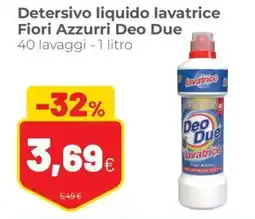 Coop Detersivo liquido lavatrice Fiori Azzurri Deo Due offerta